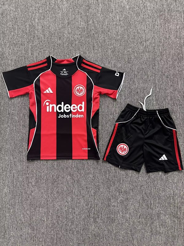Niño_Kids Frankfurt Home Soccer Uniform 25 26-junyi